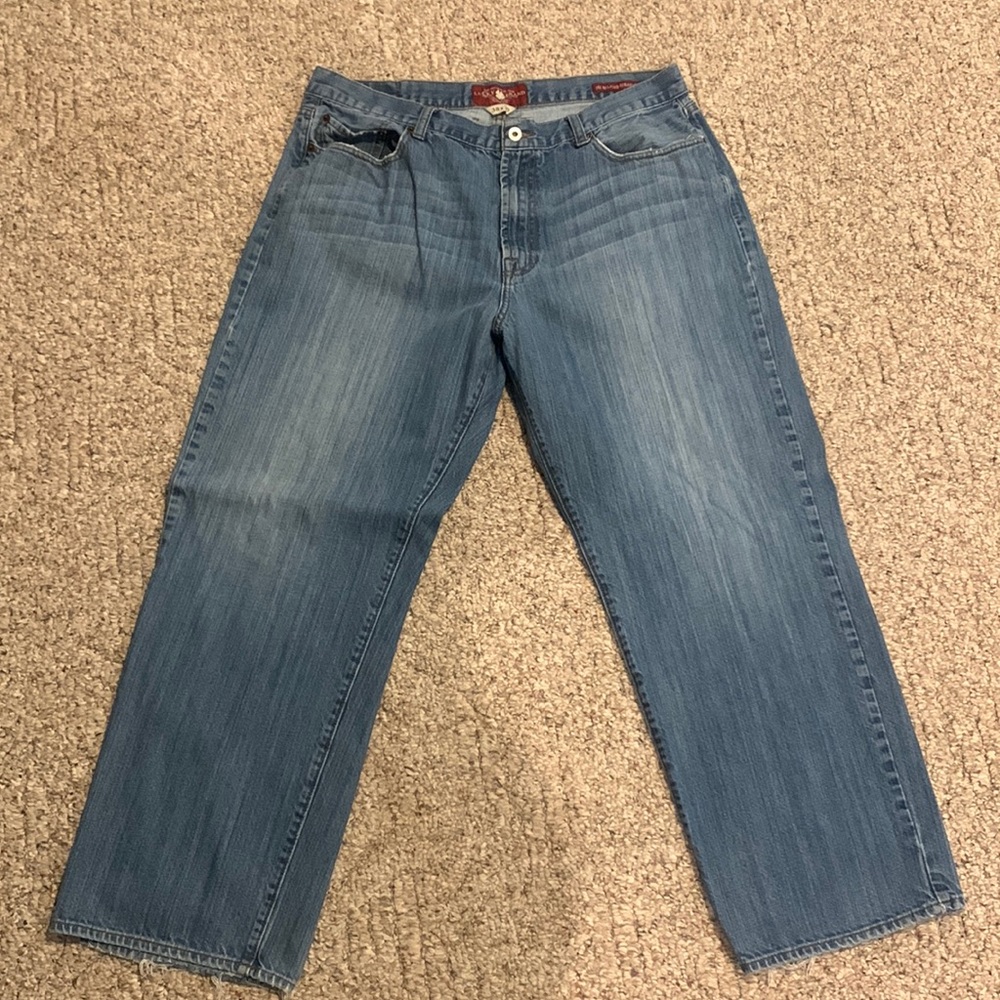 1. Lucky Brand Jeans 38 x 30, 181 relaxed straight
